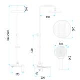 Shower set Rea Prime Chrome