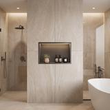 WANDEINBAU-BADEZIMMERREGAL LED 30x45 Titan