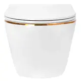 WC Schüssel Randlos Rea Carlo Mini Tornado NF GOLD EDGE