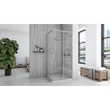 Duschkabine Rea City  90x90 Nickel Brush