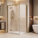 Duschkabine Rea Bruno 90x90 Brush Gold
