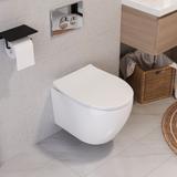 Toilet bowl WC Carlo Flat Mini Rimless + Bidet Carlo Mini