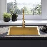 Edelstahlspüle Liam BRUSH GOLD