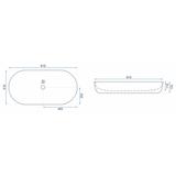 Aufsatzwaschbecken REA CLEO 81 White Rea
