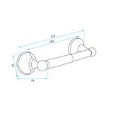 Toiletpapierhouder Black 332869A RETRO
