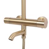 Coloana de dus cu termostat REA Lungo Gold Brush