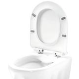 Pakabinamo WC puodo REA Gustavo Rimless ir stalviršio praustuvo Maya komplektas