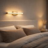 VÆGLAMPE TIL BADEVÆRELSET LED 42CM APP1851-1W BRUSH GOLD