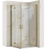Duschkabine REA Hugo 80x80 Gold Brush