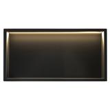 WANDEINBAU-BADEZIMMERREGAL LED 30x60 black