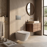 Montagerahmen Unterputz-Set Slim 024N für WC-Becken mit Drucktaste HD Tytan