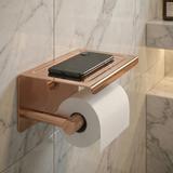 Suporte de papel higiénico com prateleira 6613 Modern Copper