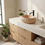 Aufsatzwaschbecken Rea Mika Light Terracotta