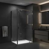 Dušas kabīne Rea Primo Swing 100x80 Chrome
