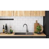 Spülbecken granit Nils Grey set 5in1