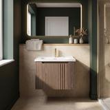 Bathroom vanity unit with sink Rea DB86-60L-1 Dark 60cm