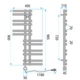 Electric Radiator REA Rido 90x50 Black