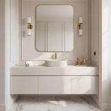 Aufsatzwaschbecken Rea Margaret Beige