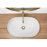 Aufsatzwaschbecken Rea Nadia white Gold edge