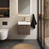 Badezimmerschrank mit Waschbecken Rea DB85-50-1 Dark 50cm