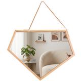 Spiegel mit Ledergürtel 49 cm YMJZ20216