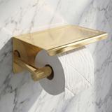 Toilettenpapierhalter mit Ablage 6613 Modern Gold