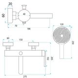 Bath faucet REA Grace Brush Nickel