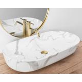 Aufsatzwaschbecken REA CLEO 81 Shiny Marmo