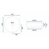 Countertop washbasin Rea Cristal Transparent