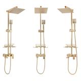 Duschgarnitur REA JACK BRUSHED GOLD