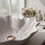 Aufsatzwaschbecken Rea Flower Beige