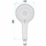 Shower handset REA JS-020 BRUSH COPPER