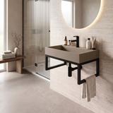 Konglomeratni umivaonik Rea GOYA 50CM Taupe + stalak