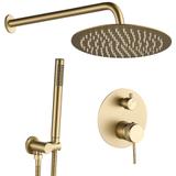 Unterputz Duschset Rea Lungo Grip Gold Brush  + BOX