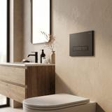 Gestell Unterputz-Set Slim 024N für WC-Becken mit HD-Taste Schwarz