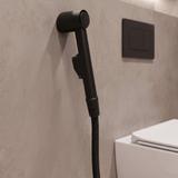Waschtischarmatur mit Bidetta Rea Lungo Black