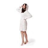 Damen Bademantel DIAMOND Ecru S/M