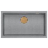 Granitspülbecken Logan 110 Grey Metallic