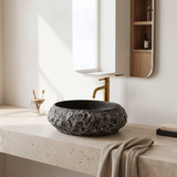 Aufsatzwaschbecken Rea Mika Gabro Black