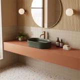 Countertop washbasin Rea Vanda Olive Matt