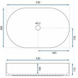 Countertop washbasin Rea LAYLA 50