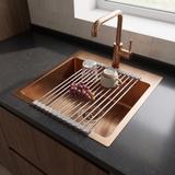 Diskbänk i stål med tillbehörsset 3 delar REA Leo 40 Brush Copper
