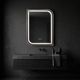 Зеркало LED ZONE 70x50 BRUSH ROSE GOLD