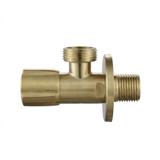 Hoekstopkraan 02 1/2" x 3/4" Brush Gold