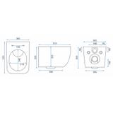 VISEĆA WC ŠKOLJKA MARTIN SLIM RIMLESS DUROPLAST
