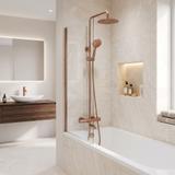 Thermostatic shower system Rea Lungo Diamond Copper