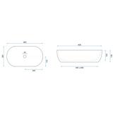 Countertop washbasin Rea AMELIA WOOD MATT