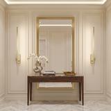 Bad LED-Wandleuchte SWE033-1W 80cm BRUSH GOLD