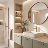 Bathroom faucet Rea Grace Brush Copper
