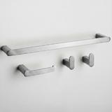 Badezimmer-Accessoire-Set Mati Brush Nickel 4-teilig